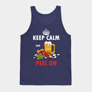 Peel on - Crawfish, beer, weedend, summer, crawfish boil, cray, crayfish, food Tank Top